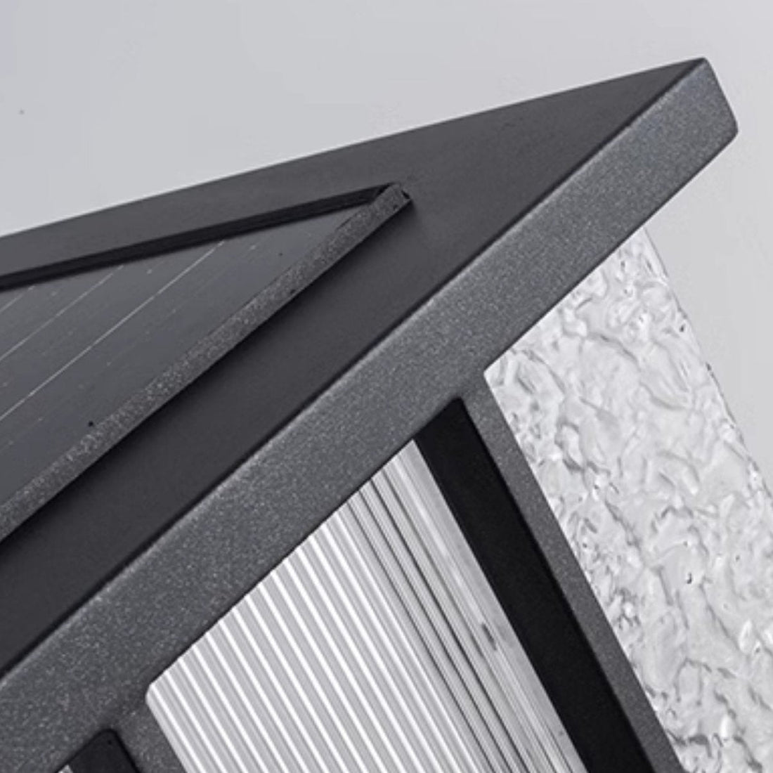 Solar Cube Outdoor Light - Modern Frosted Glass Pathway Lighting