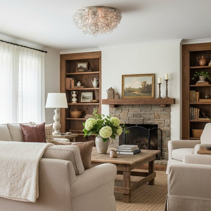 Florina Petal Deckenleuchte – Dekorative Muschelblüten-Deckenleuchte