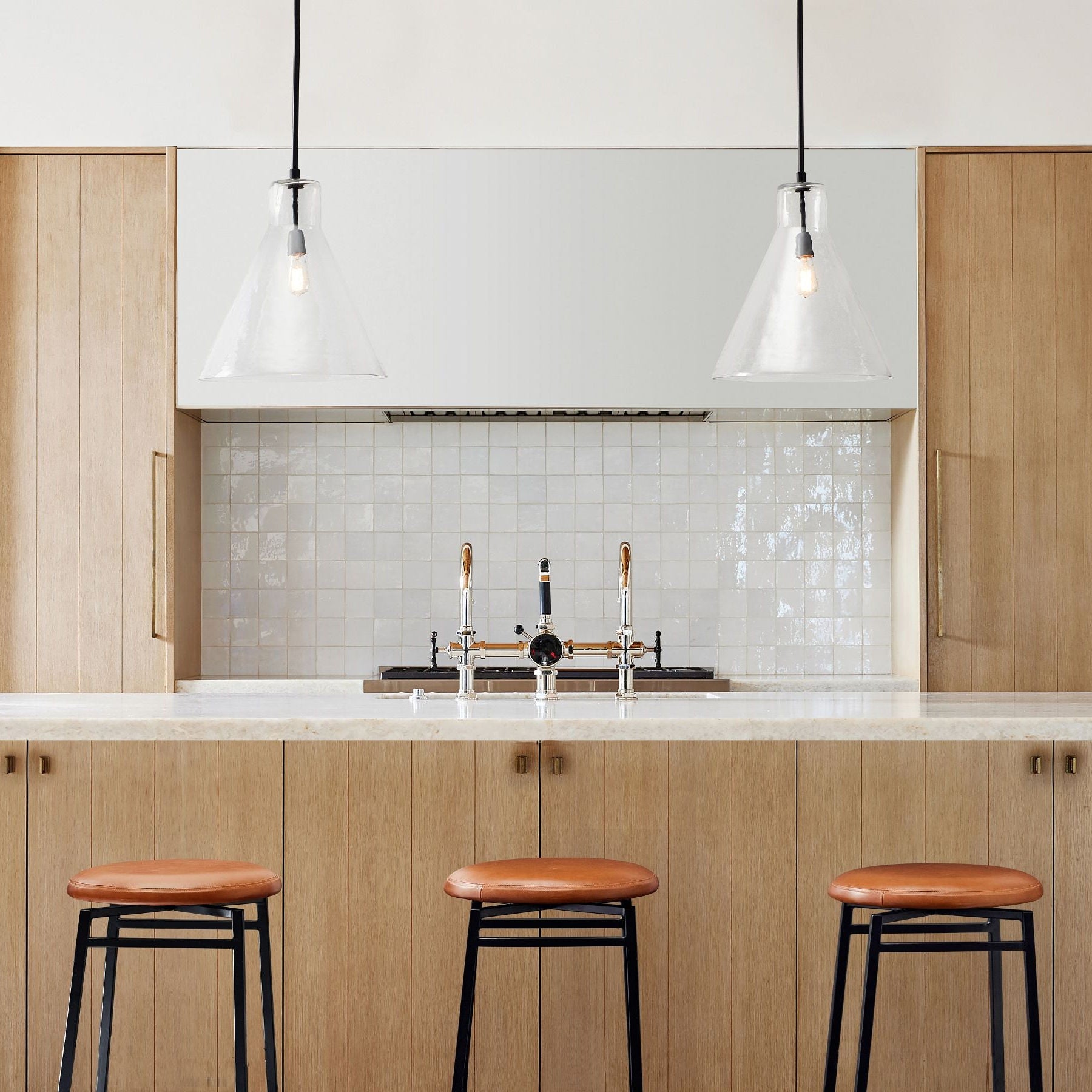 Glavira Recycled Glass Pendant Collection - Modern Kitchen Lighting