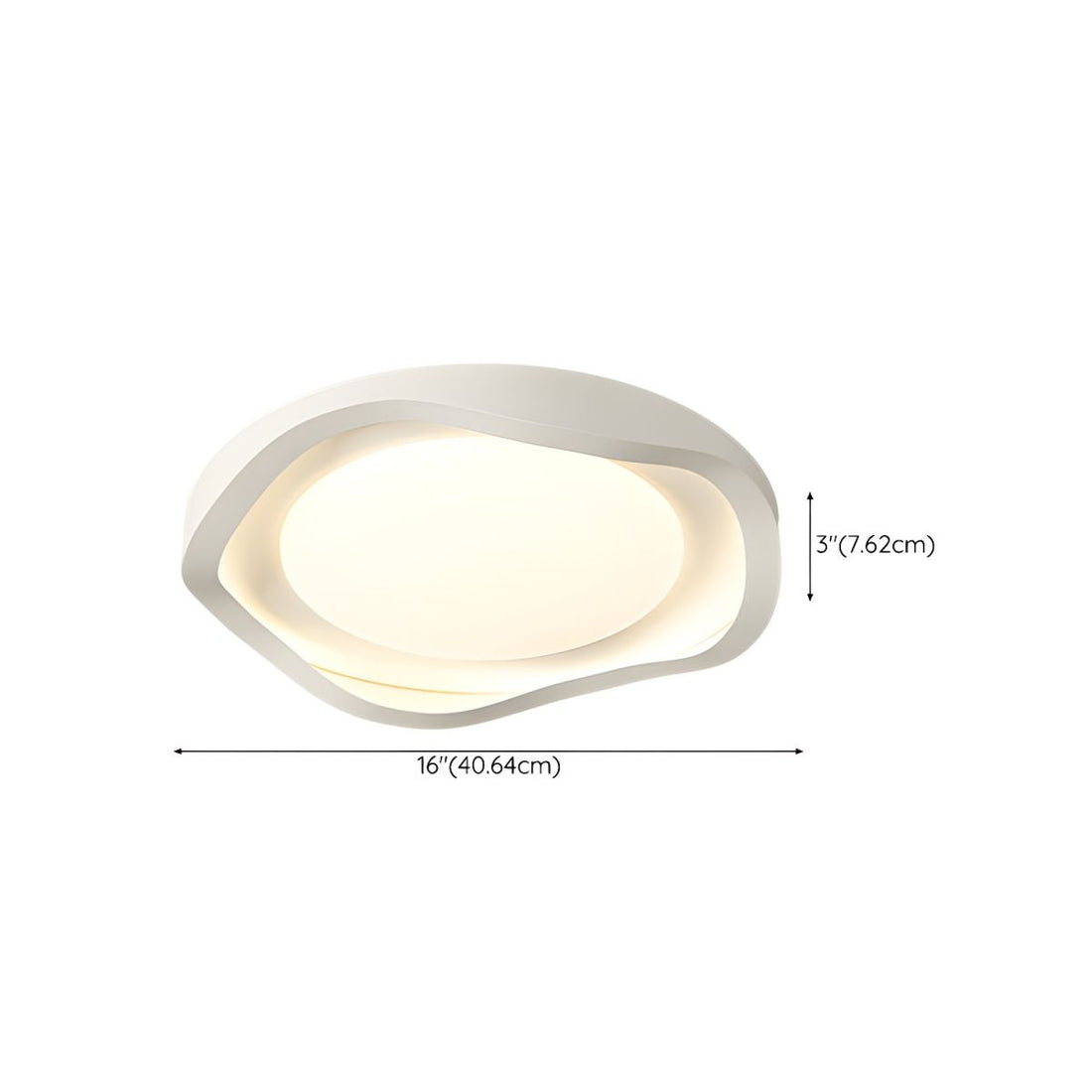 Geometric LED Ceiling Light – Acrylic Modern Fixture for Stylish Rooms