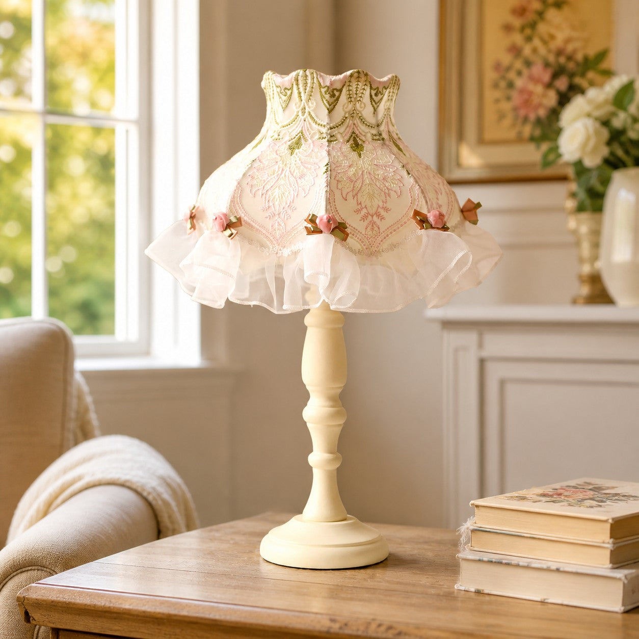 Vintage Lace Table Lamp