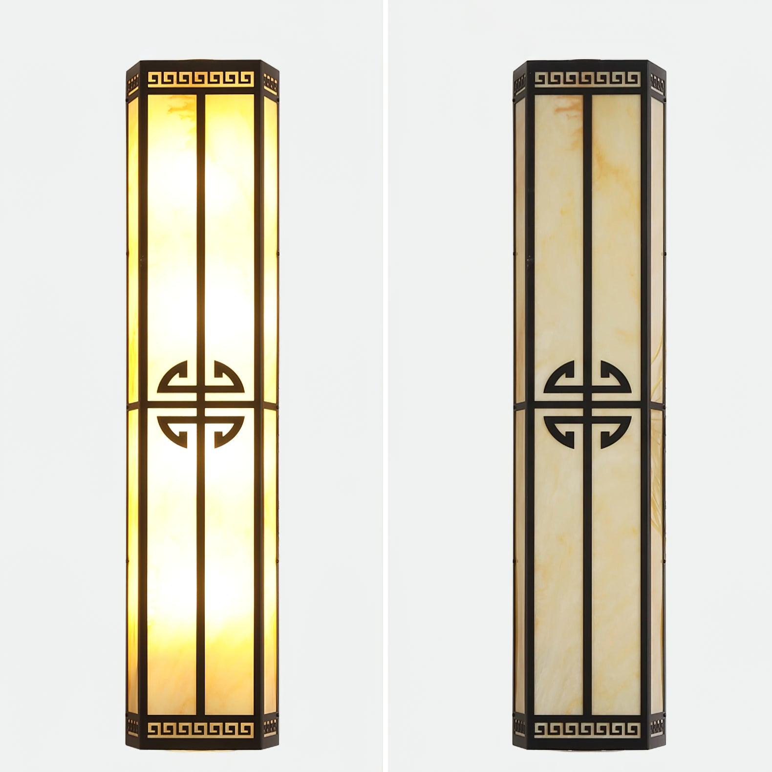 Schneeflocken-Wandleuchte aus Gipsmetall – quadratische, elegante Lampe für den Außenbereich