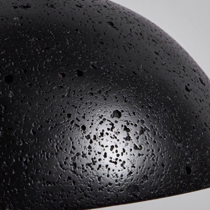 Cratera Black Travertine Stone Pendant Light
