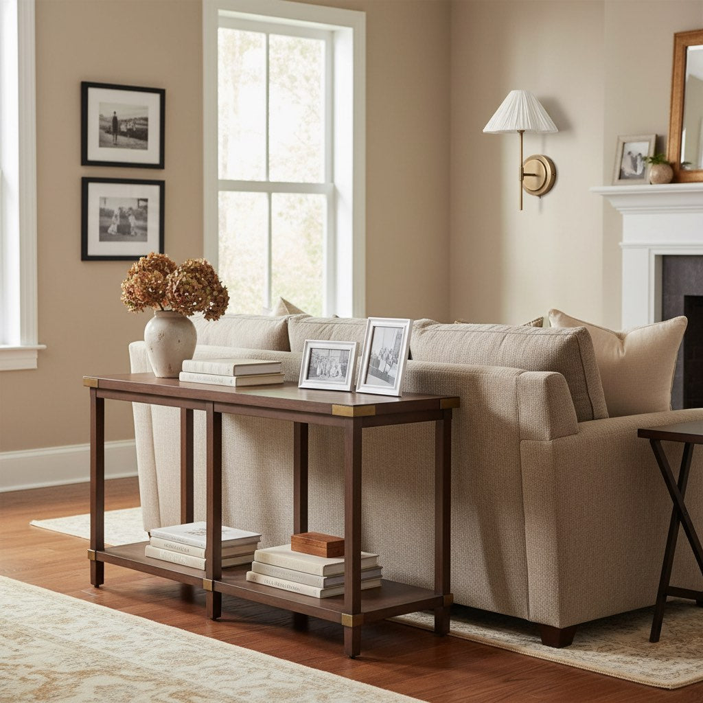 Lindi - aged brass and linen scalloped wall light