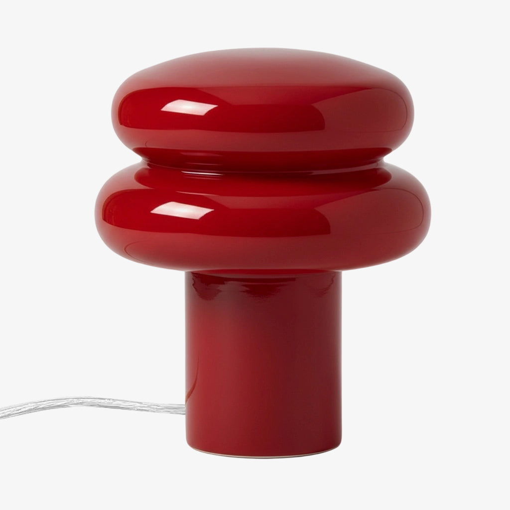 Orra Decorative Opal Table Lamp - Minimalist Bauhaus Desk Side Table Light