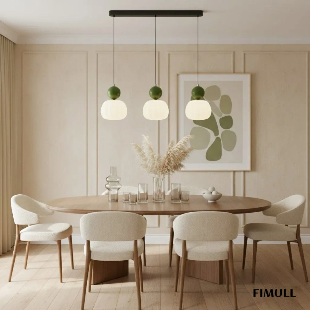 Ornavigo Geometric Art Deco Pendant Light - Modern Bauhaus Orb Style for Kitchen Island