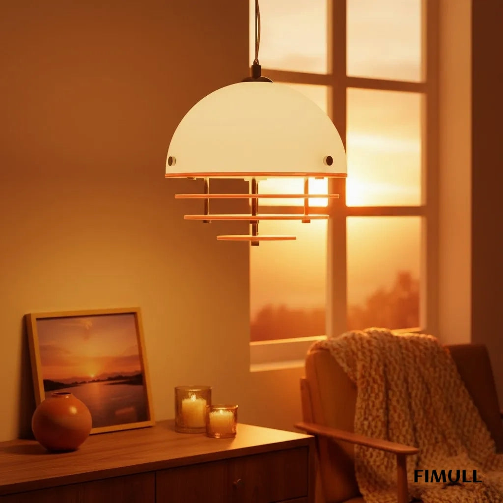 Afterglow Sunset Gradient Pendant Light - Modern Bauhaus Layered Pendant Light for Living Room