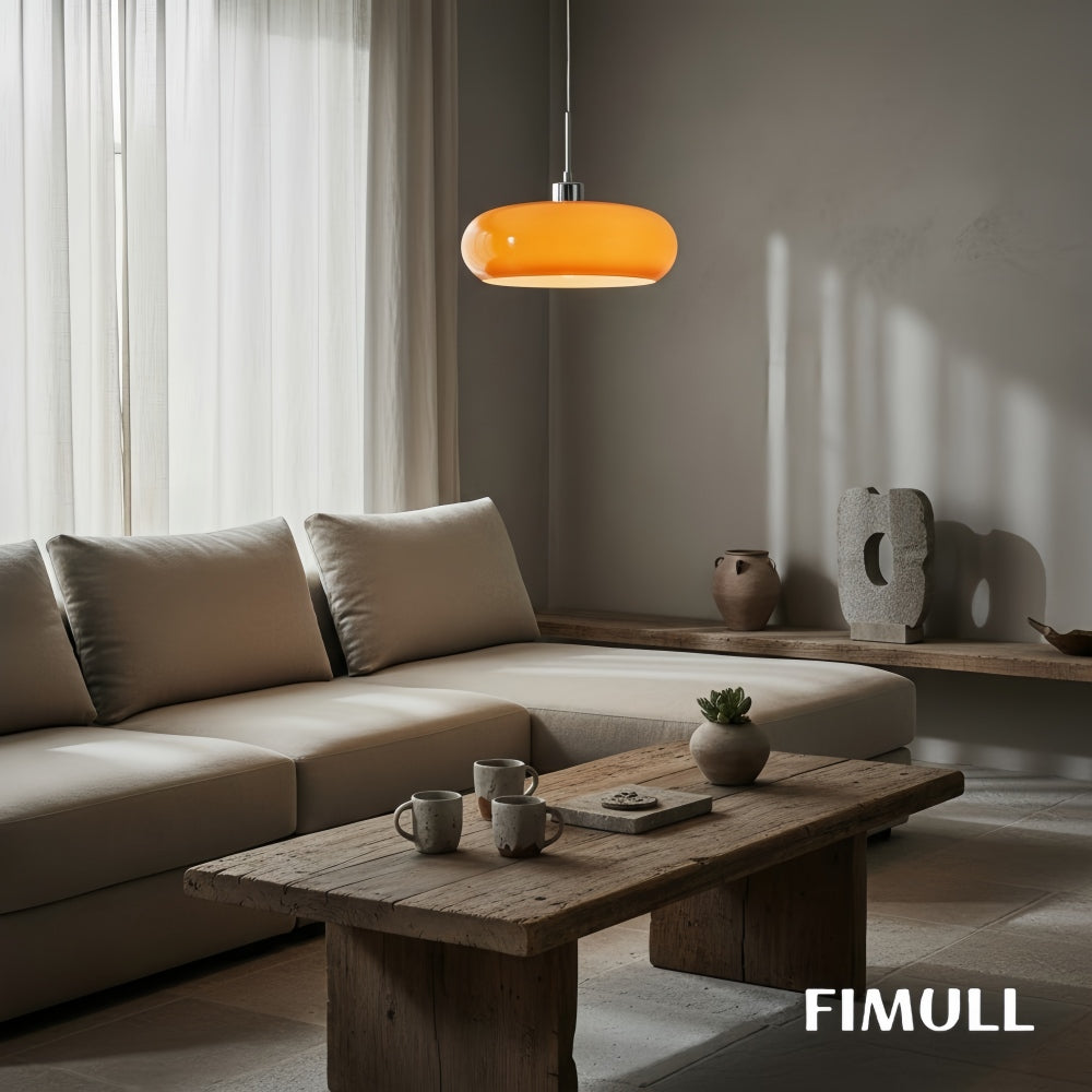 Bauhaus Glass Pendant Lamp Mid Century Modern for Kitchens and Dining