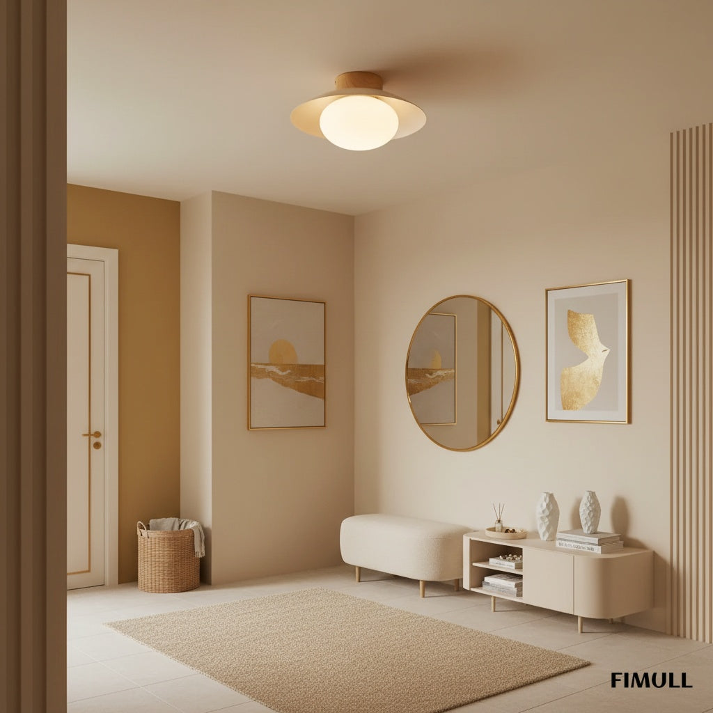 Oribela Sculptural Globe Ceiling Light Modern Flush Mount for Kitchen and Lounge