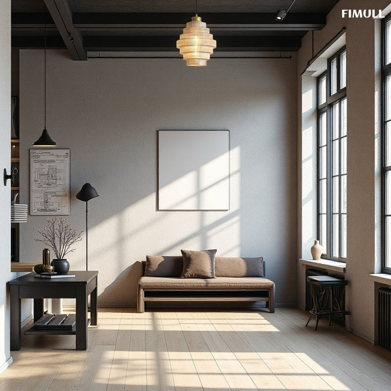 Vintage Striped Bottle Glass Timeless Pendant Light