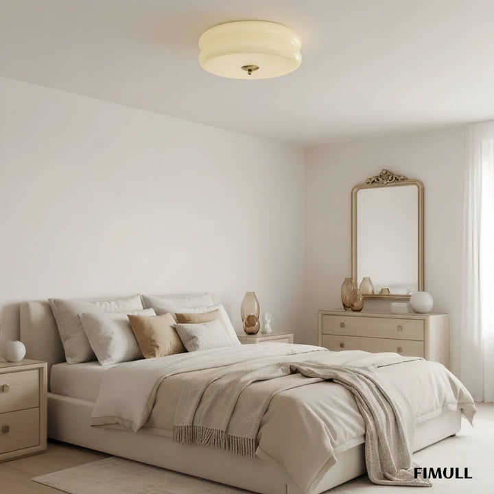 Opalix Elegant Curved Decorative Ceiling Fixture in Art Deco Style for Kitchens