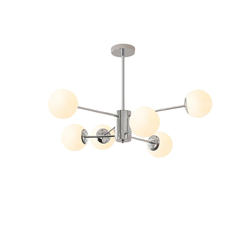 Nordic Branch Glass Ball Multi-Head Chandelier