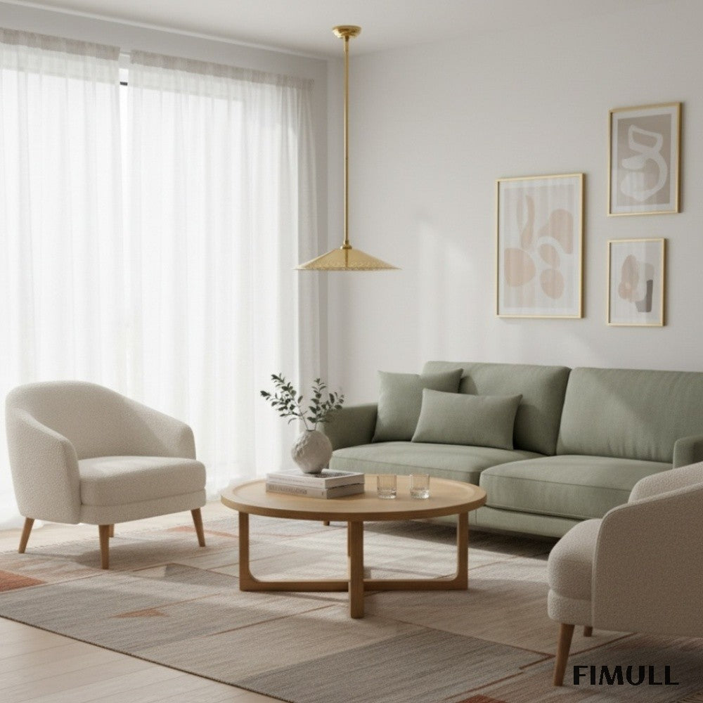 Auriglow Clover Cutout Pendant Lamp - Retro Brass Lamp for Dining Room