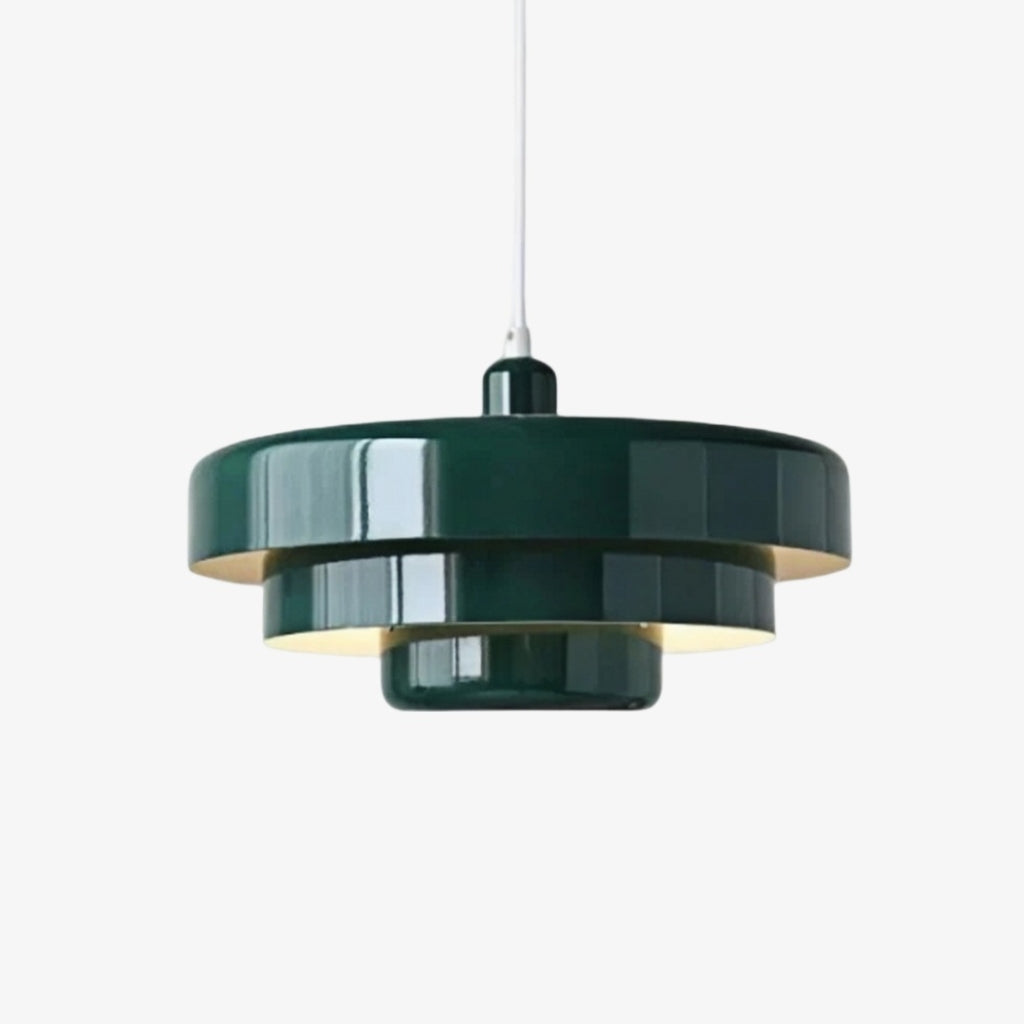 Decorative Multi Layer Hanging Pendant Lamp With Smooth Lines For Contemporary Home Interiors