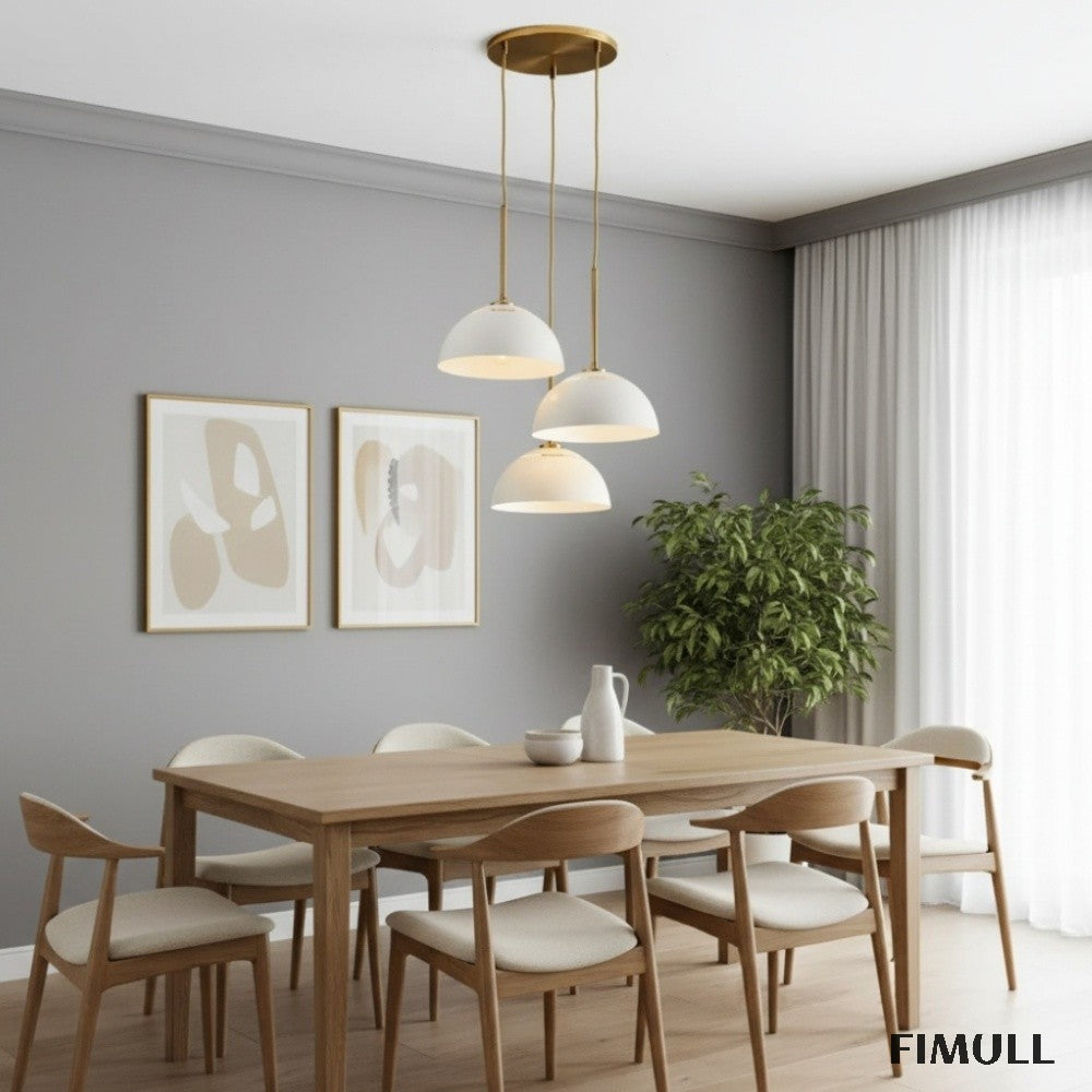 Parvion 3-Head Metal Pendant Light - Adjustable Modern Kitchen Lamp