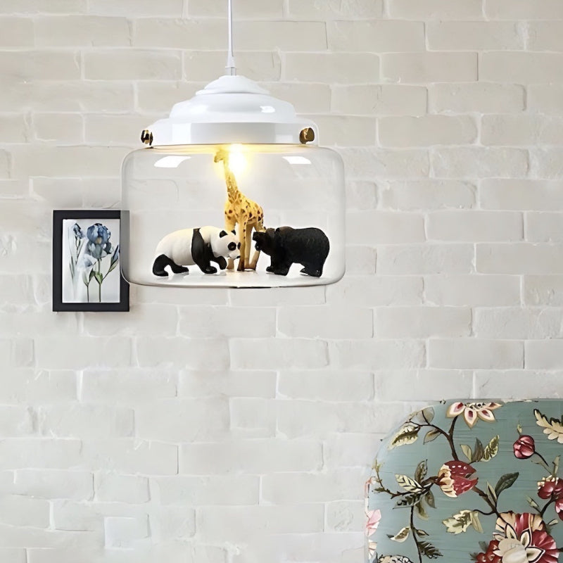 Creative Design Little Zoo Clear Glass Pendant Light