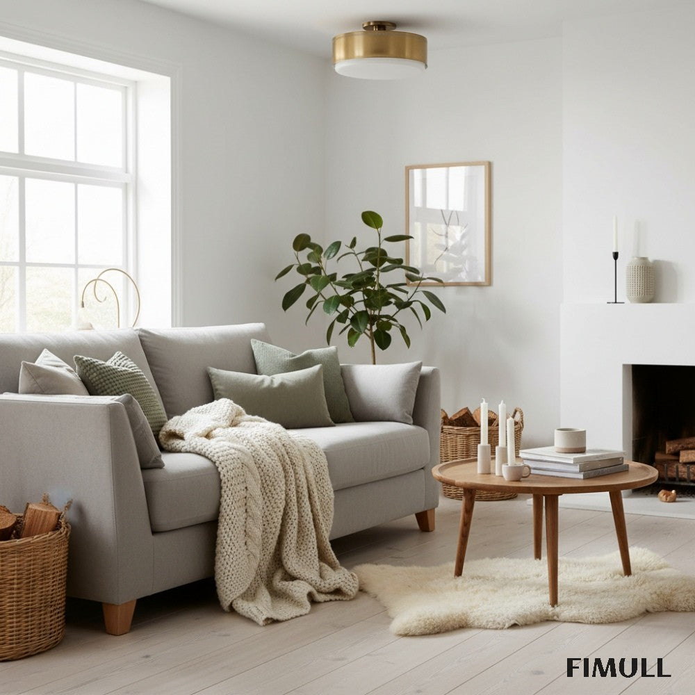 Bolvira Disc Metal Ceiling Lamp - Contemporary Flush Mount for Bedroom