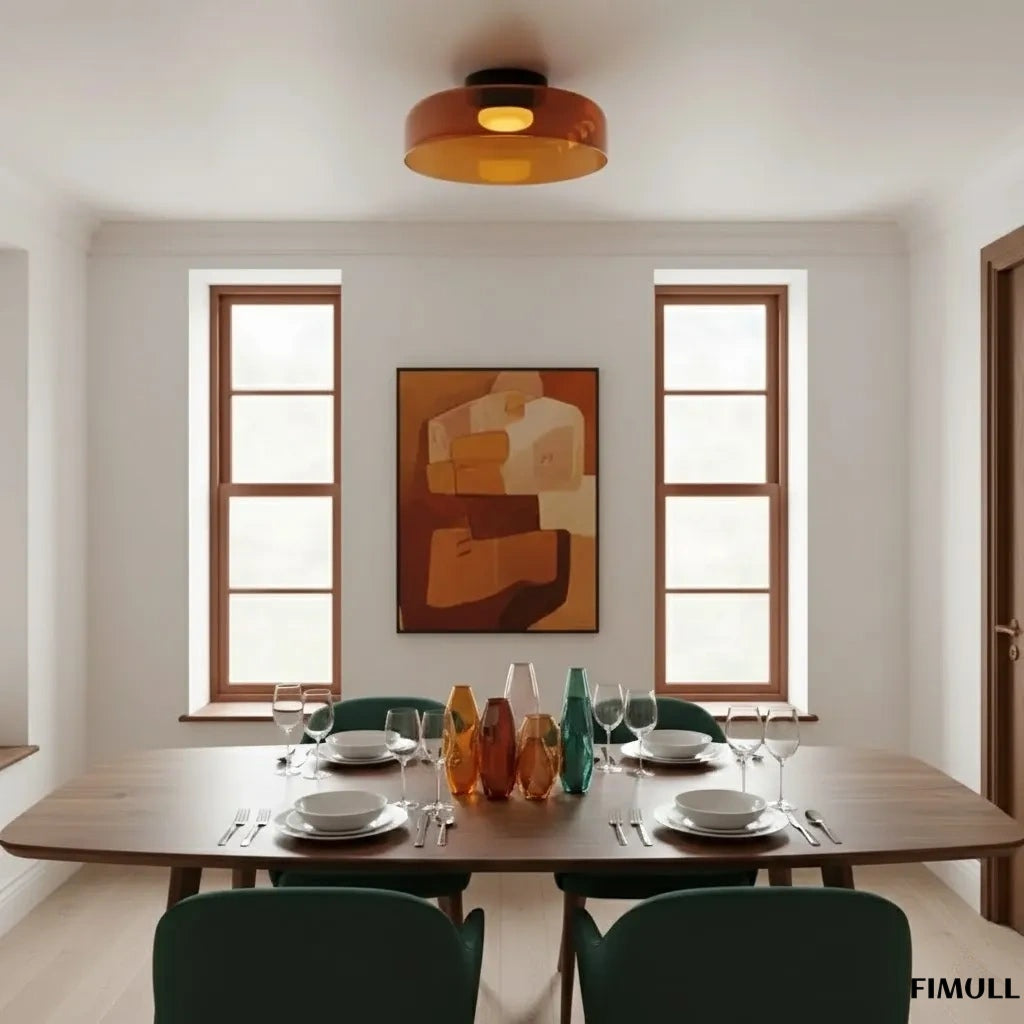 Celestial Modern Layered Glass Ceiling Light - Scandinavian Ceiling Lamp for Home Spaces