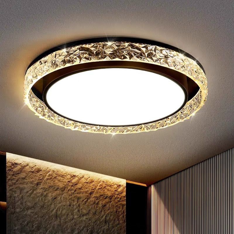 Minimalist Iron Ceiling Light – Flush Mount Modern Bedroom Fixture