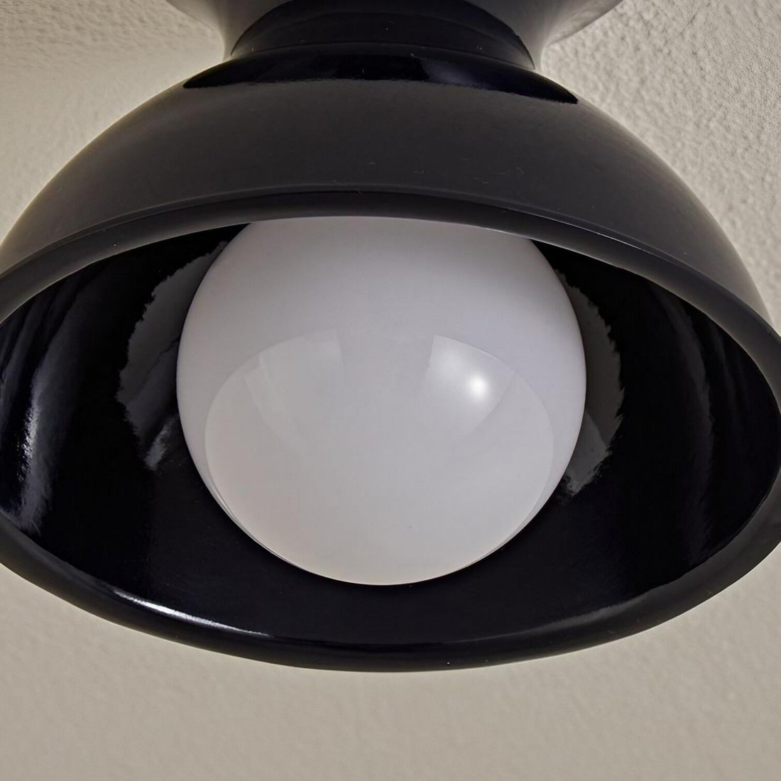 Modern resin ceiling light shade detail