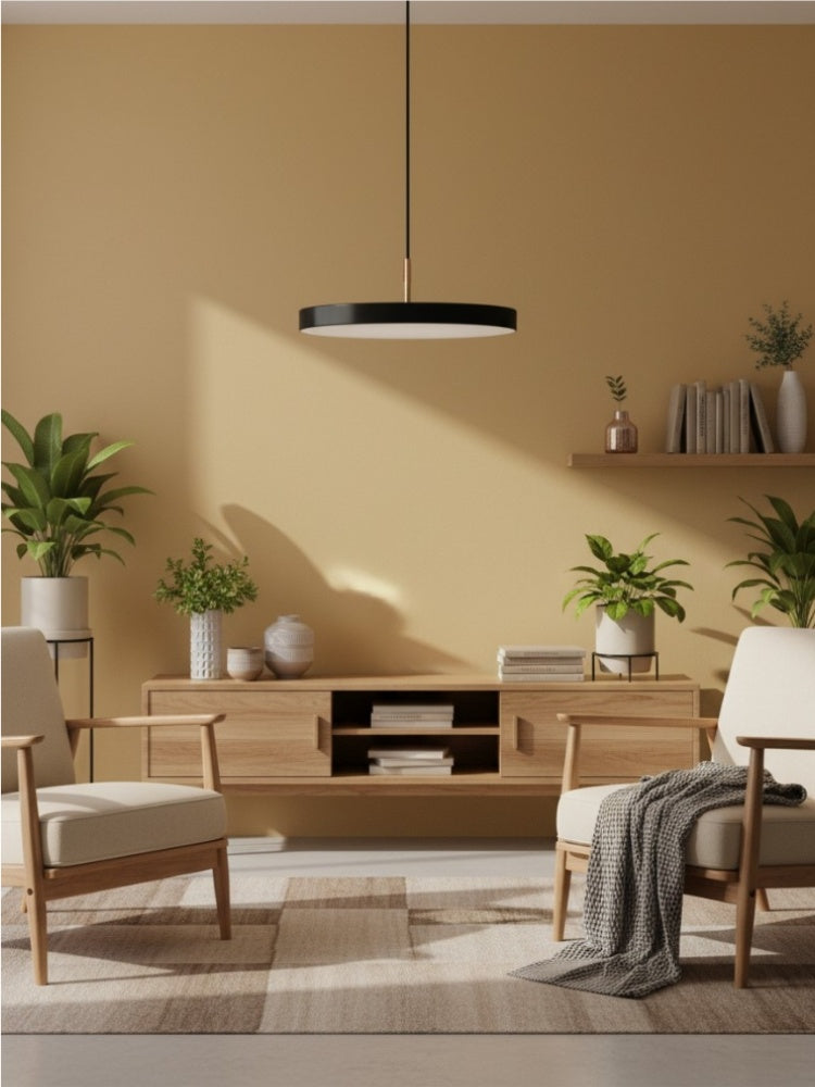 Asteria Minimalist Metal and Acrylic LED Pendant Light