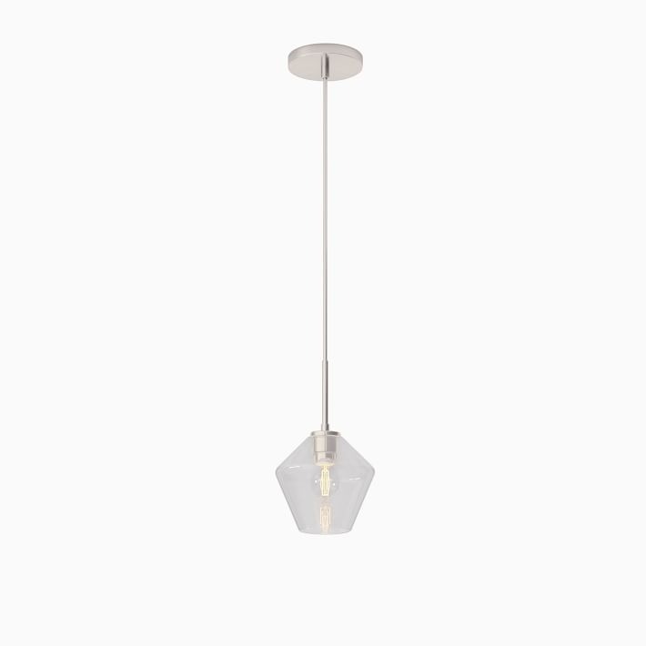Merin Transparent Glass Sculpture Geometric Pendant Lamp