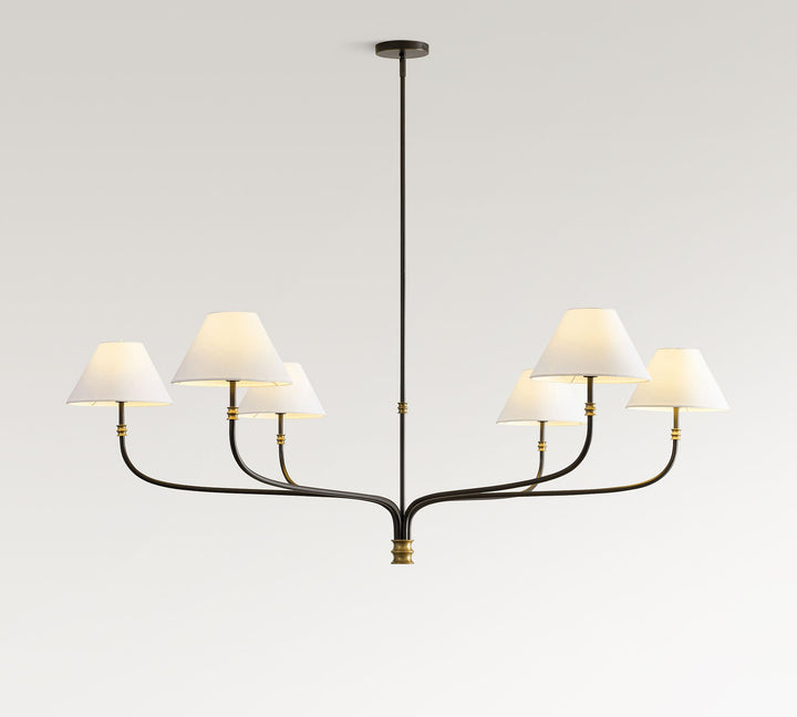 Calin Klassischer runder Kronleuchter - Bronze-Eisenleuchte für Esszimmer