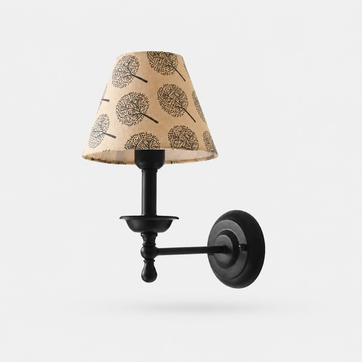 Vintage Fabric Shade Wall Sconce