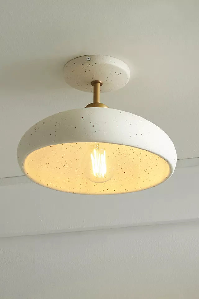 Radiica Ceramic Speckled Ceiling Light –  Handcrafted Lighting Accent