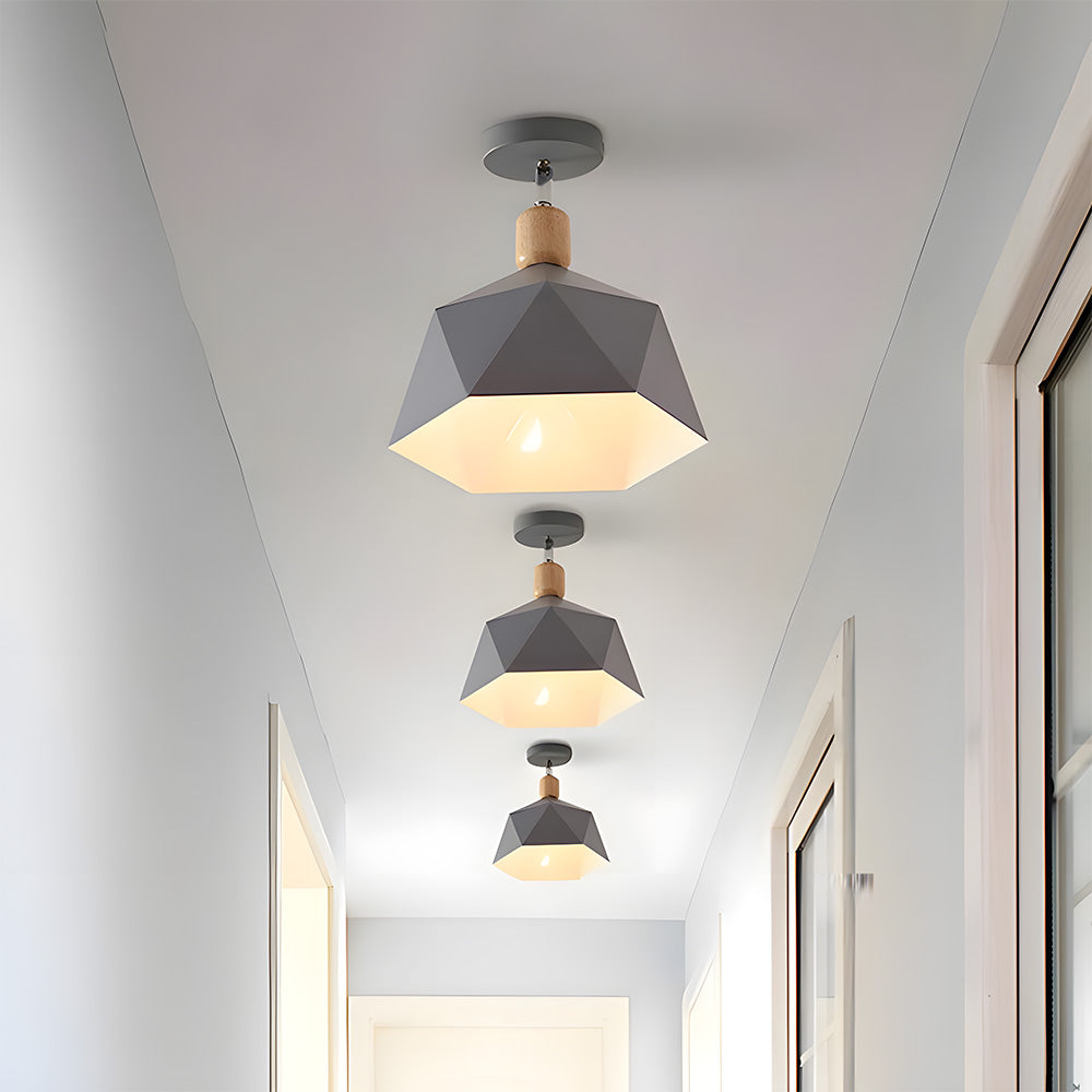 Macaron Organic Ceiling Light - Elegant Metal Ceiling Lamp for Hallway