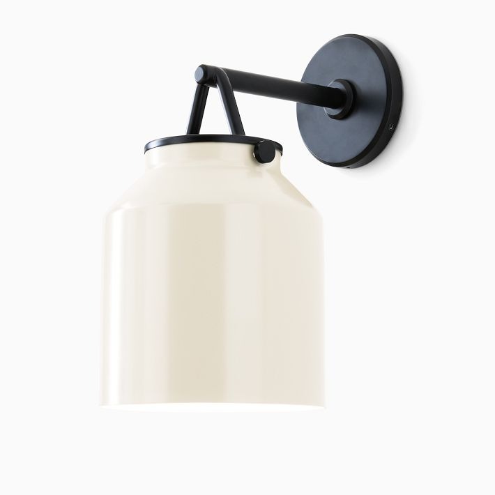 Hanton Metal Outdoor Wall Sconce - Matte Black Industrial Light Fixture
