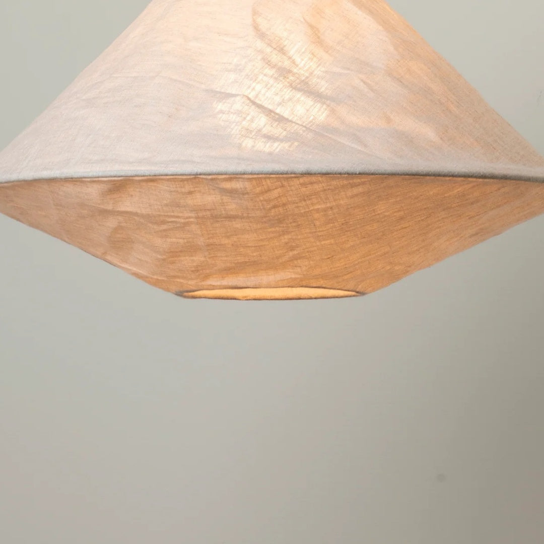 Zalen Collapsible Fabric Shade - Handcrafted Woven Pendant Light for Dining Room and Entryway Ambiance