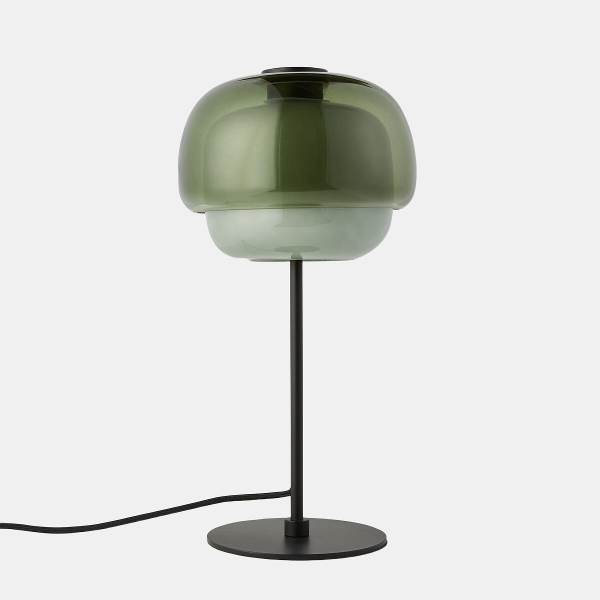 Clinco Modern Retro Glass Table Lamp - Mushroom Double Shade Design