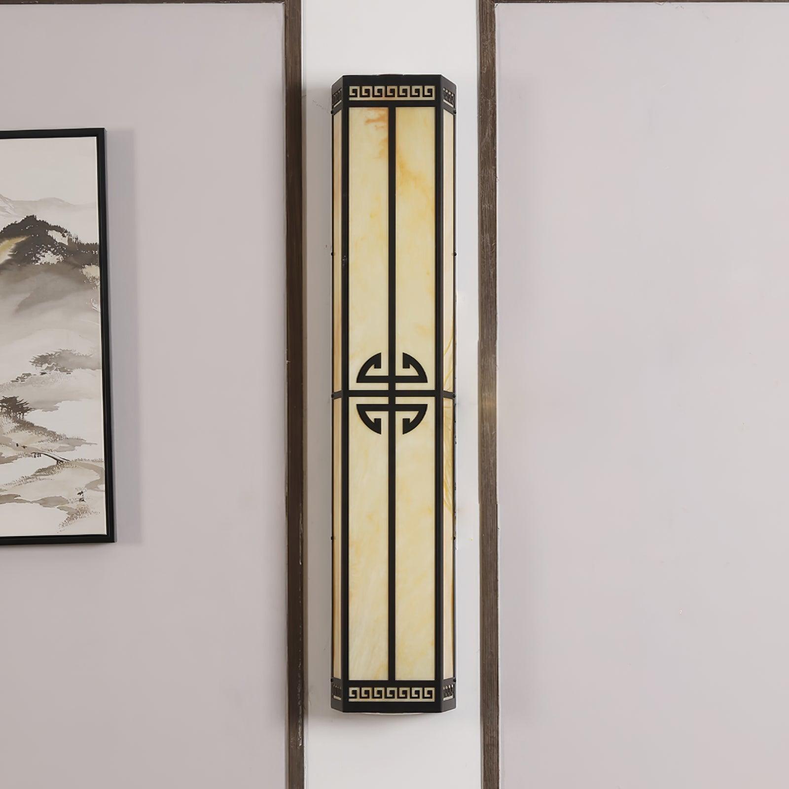 Schneeflocken-Wandleuchte aus Gipsmetall – quadratische, elegante Lampe für den Außenbereich