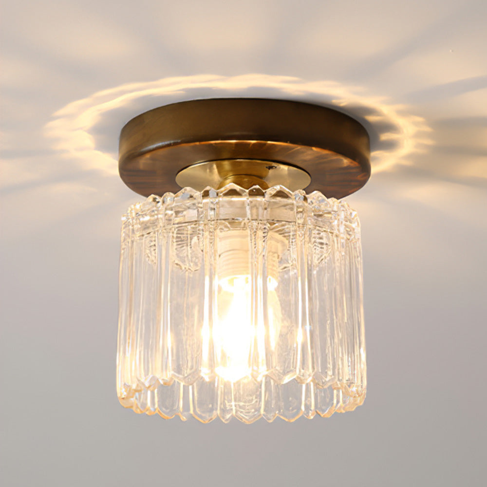 Contemporary Glass Ceiling Light - Modern Living Room Fixture
