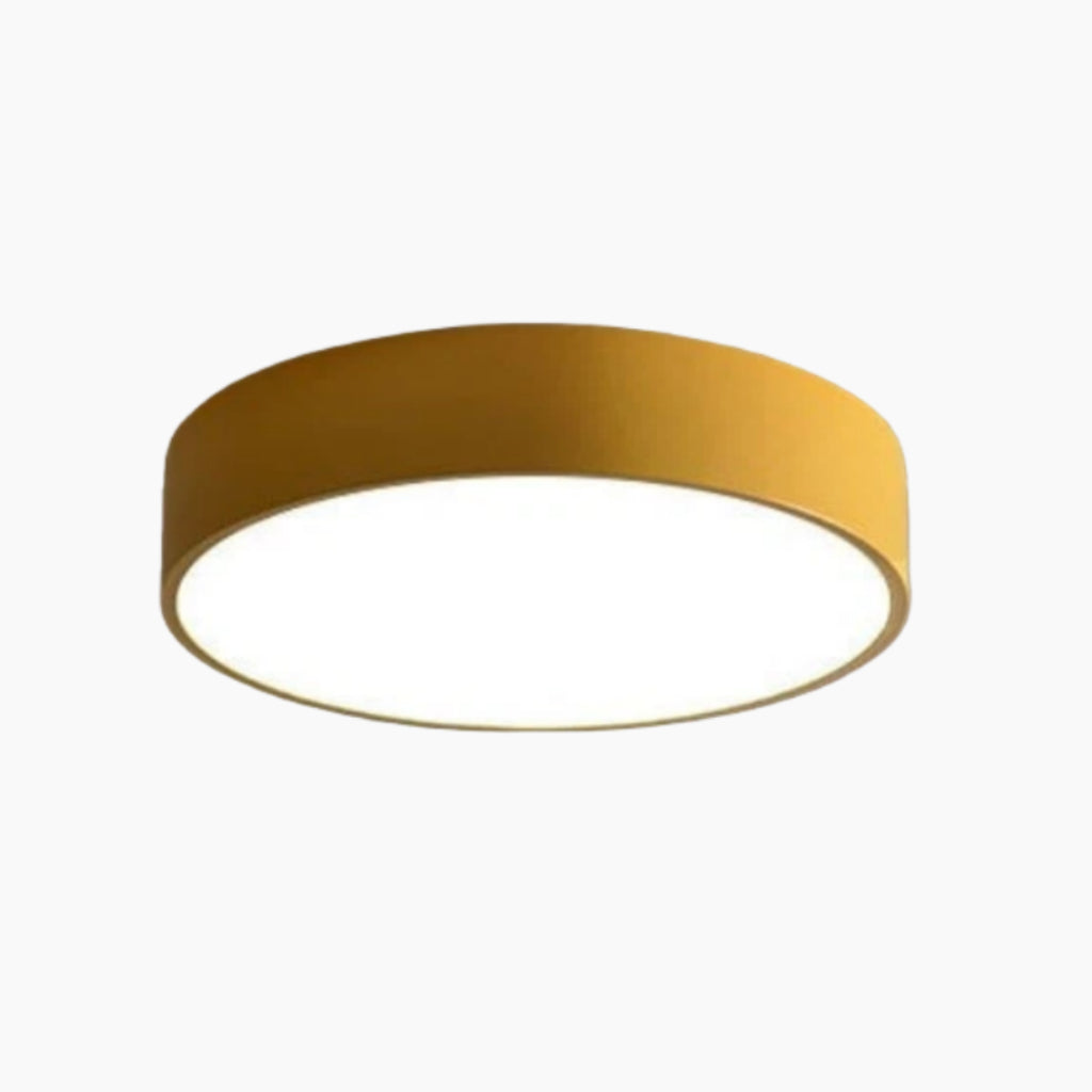 Rondi Minimalist Round LED Ceiling Light - Circular Iron Design for Living Room and Bedroom