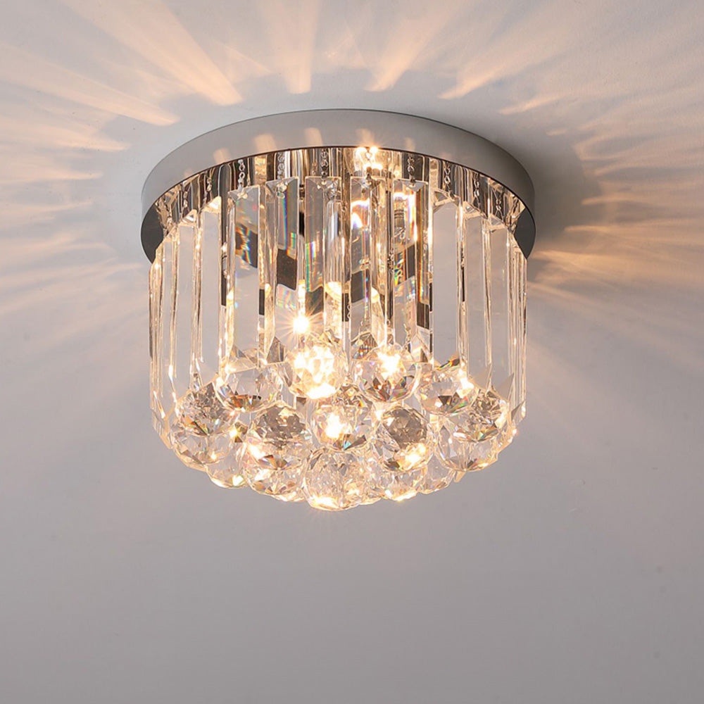 Luxury Crystal Ceiling Light - Modern Square Fixture for Living Room