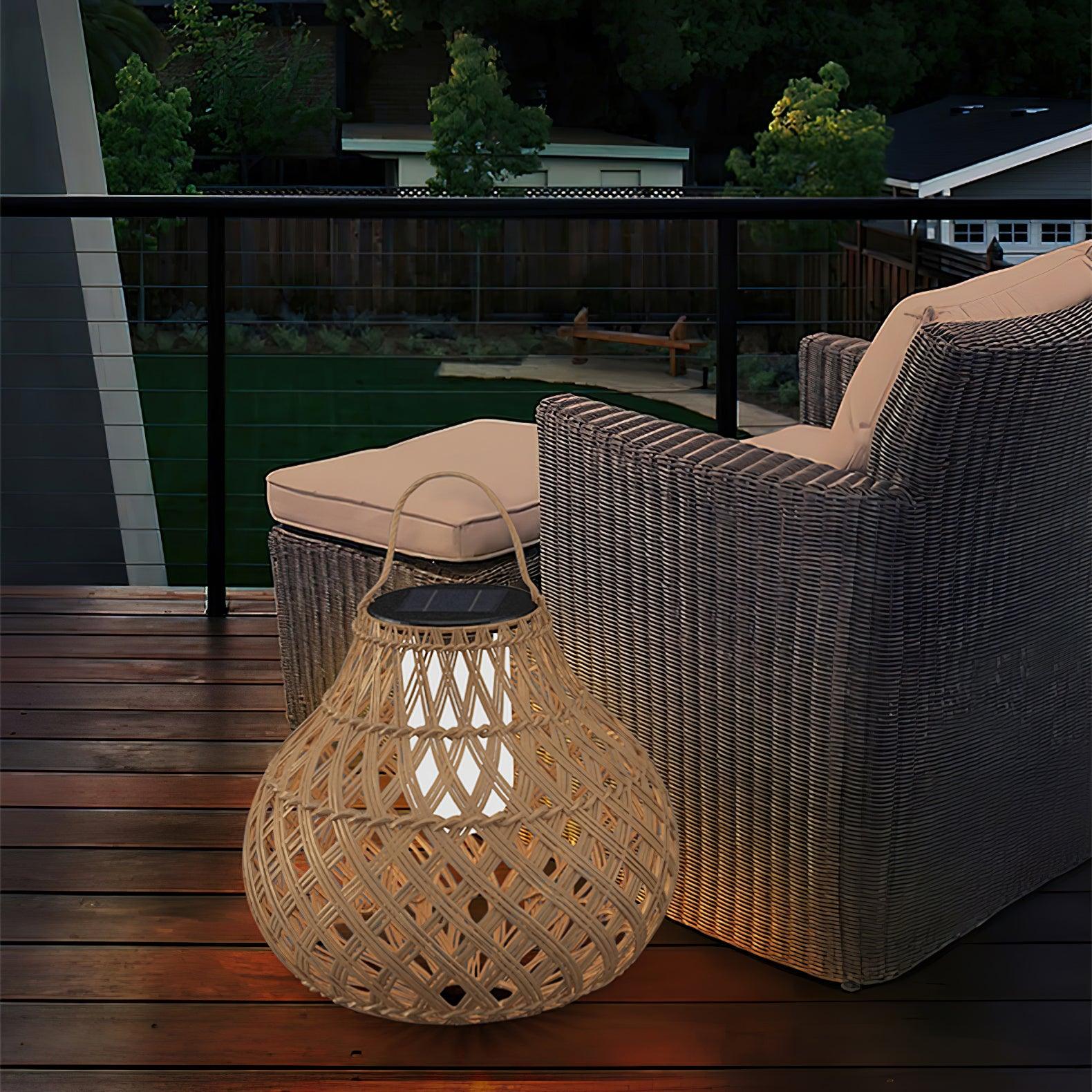 Woven Sphere Lantern Outdoor Lamp - Solar Outdoor Lamp Great