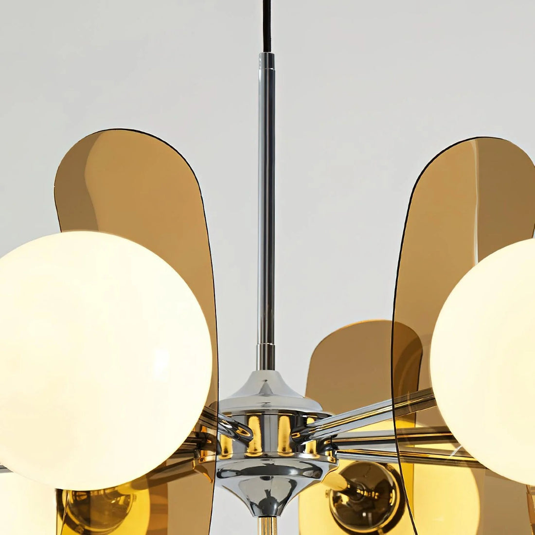 Art Deco Pendant Light - Petal Acrylic Material for Living Room