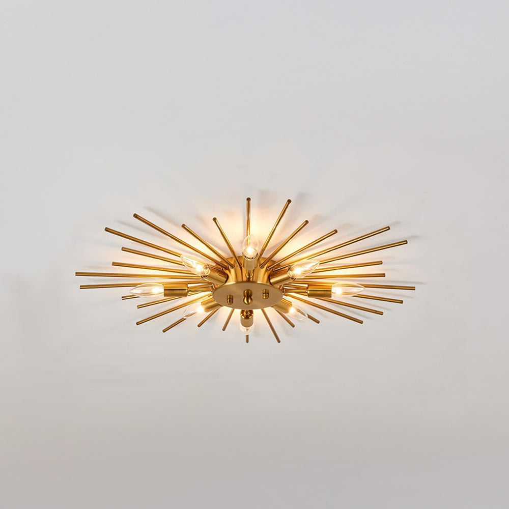 8 Lights Modern Aluminum Ceiling Light – Industrial Living Room Design