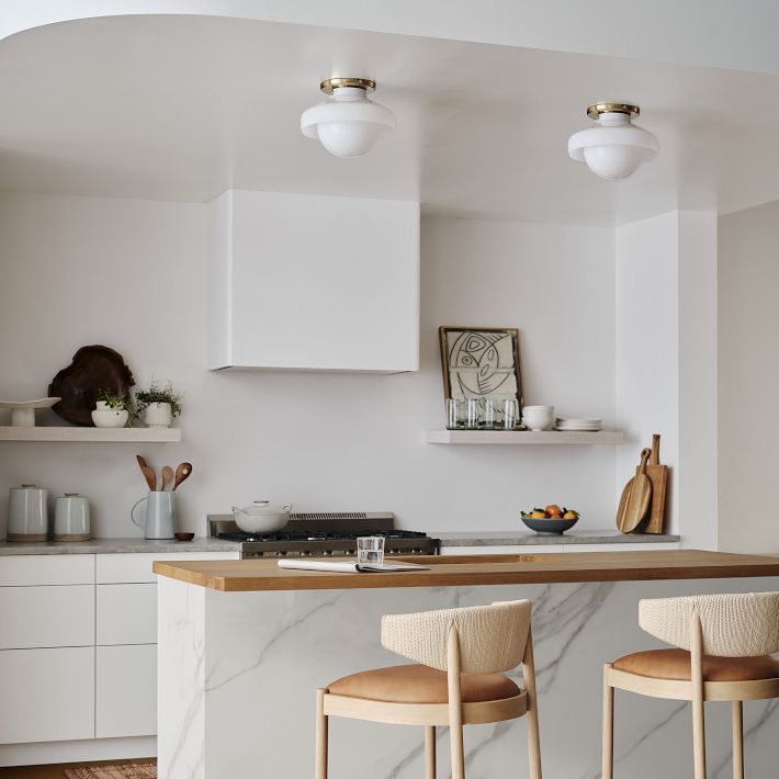 Hanton Metal Flush Mount Light - Modern Ceiling Lamp for Living Room