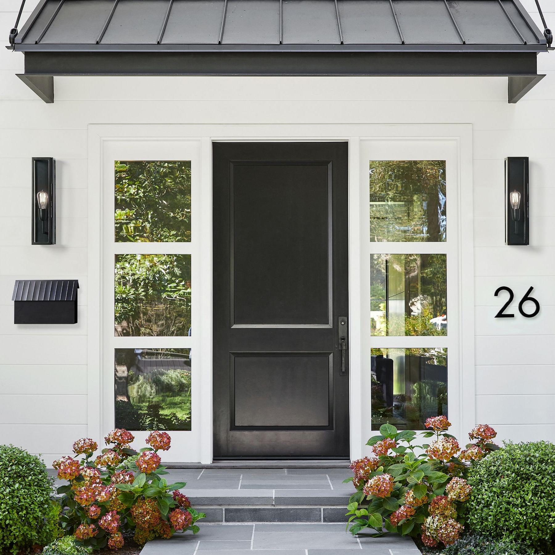 Ferrix Iron Outdoor Wall Lamp - Industrial Rectangular Glass Sconce