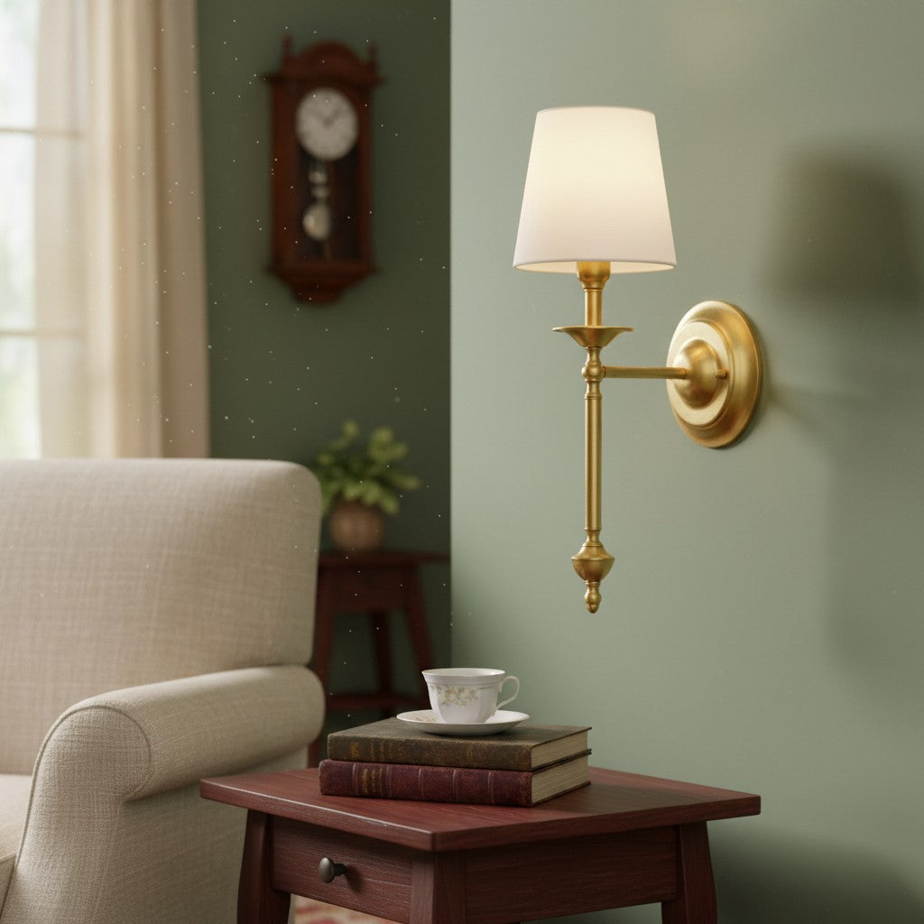 Arcuma Copper Wall Fixture – Elegant Sconce for Traditional and Transitional Interiors