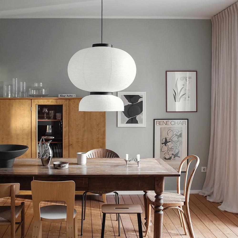 Rounded Layered Paper Plug-In Pendant