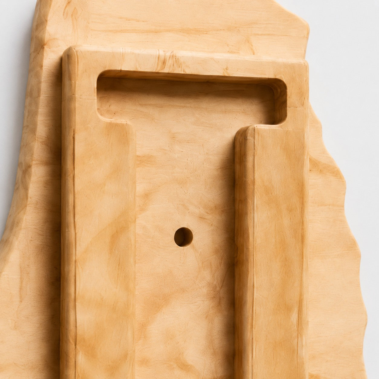 Wabi-Sabi-Wandleuchte aus Naturholz