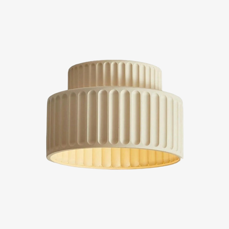 Tierna Bowl Flush Mount Ceiling Light - Soft Sculptural Nordic Form for Entryway