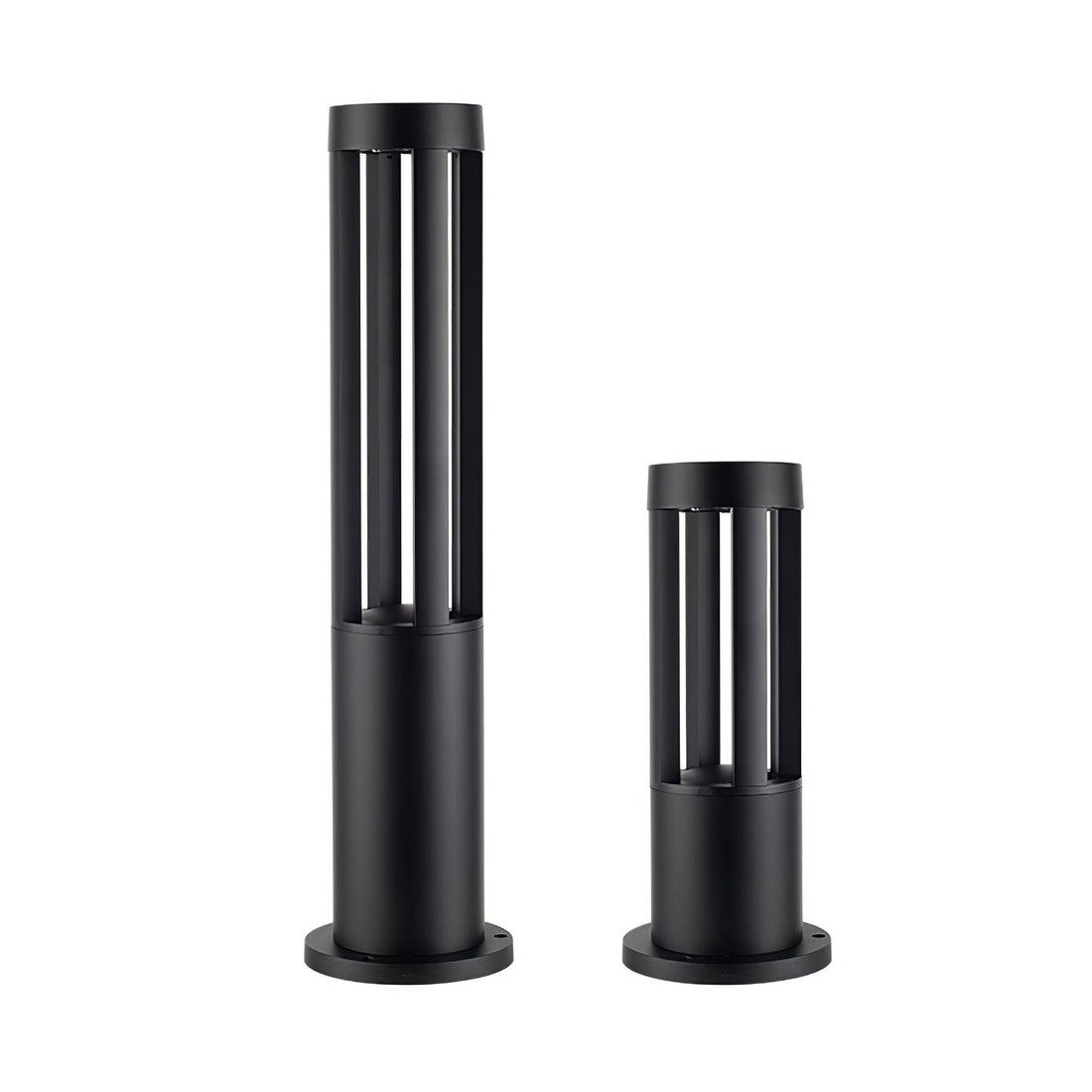 Black Solar Outdoor Post Light - Waterproof Solar Post Lamp