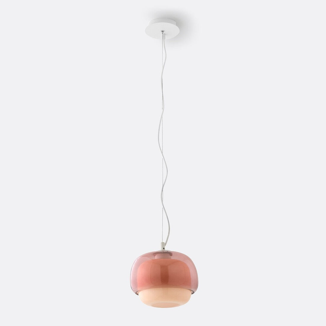 Clinco Modern Mushroom Pendant Light - Colored Glass Hanging Light
