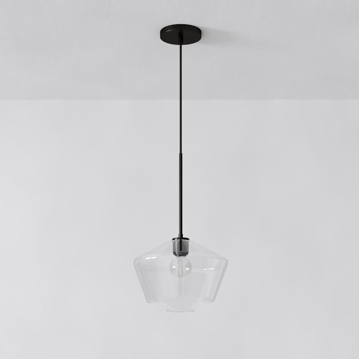 Merin Transparent Glass Sculpture Geometric Pendant Lamp