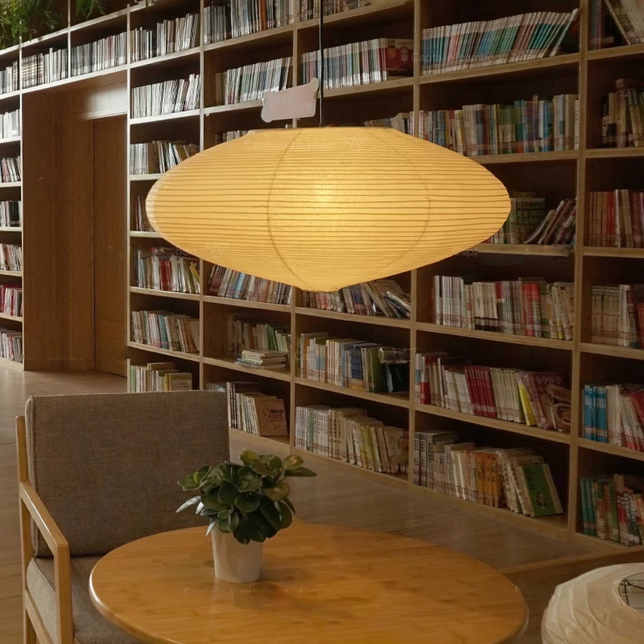 Mulberry Washi Pendant Lamp - Soft Handmade Light for Warm Home Decor